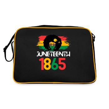 JUNETEENTH Célébrations de l’indépendance du 19 juin - Sac Retro - noir/or - Dos