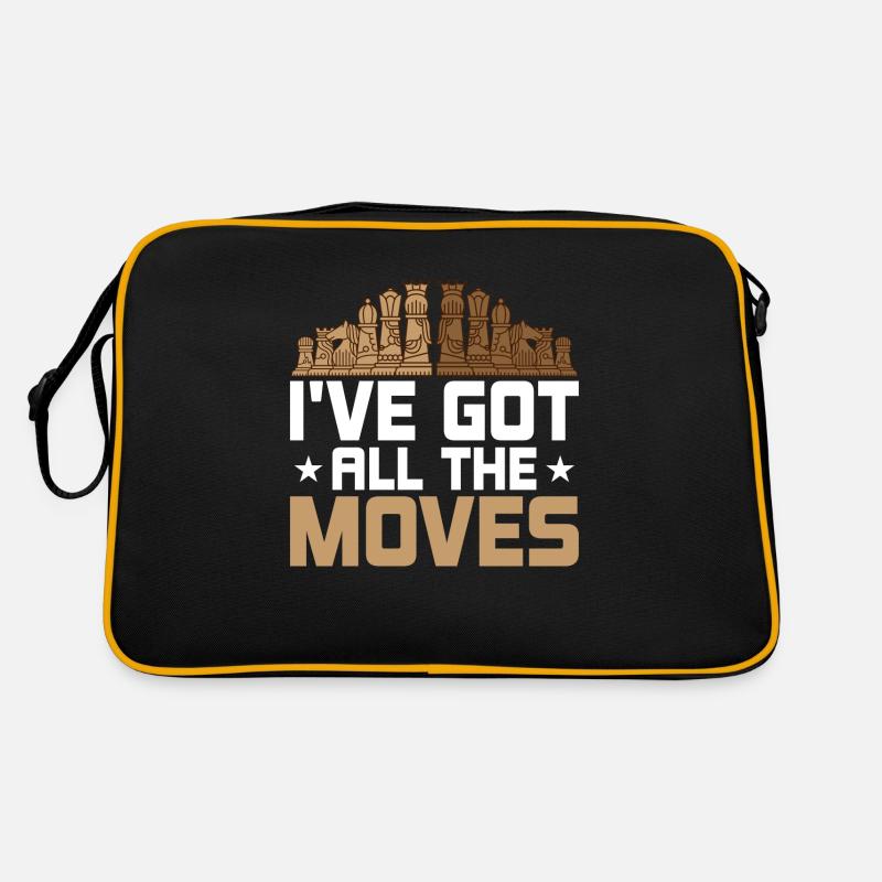 I've Got All The Moves Chess Board Chess Player Retro Tasche