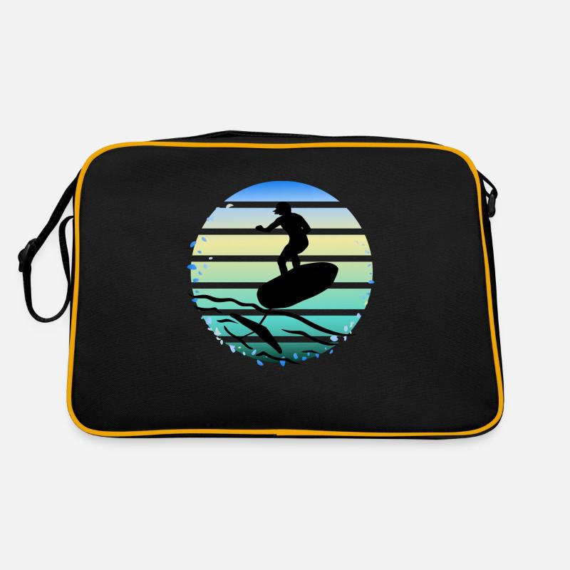 foil surf - foil surf - foilsurf - Sac Retro - noir/or