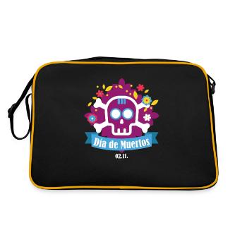 dia de muertos violet - Sac Retro - noir/or - Dos