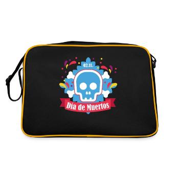 dia de muertos blue - Sac Retro - noir/or - Dos