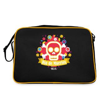 dia de muertos red - Sac Retro - noir/or - Dos