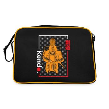 Kendo Japonais Épée Combat Arts Martiaux - Sac Retro - noir/or - Dos