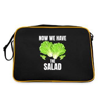 Maintenant, nous avons la salade Denglish - Sac Retro - noir/or - Dos