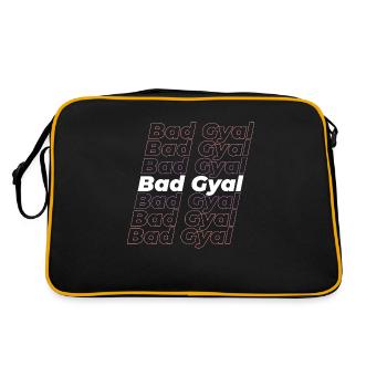 Mauvais gyal - Sac Retro - noir/or - Dos