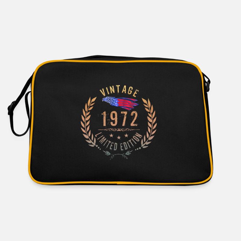 Geboren 1972 Limited Edition Classic Pattern Retro Tasche