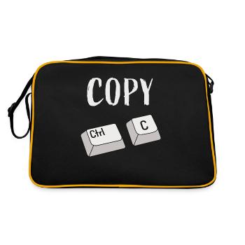 Ctrl C Copy - Retro Bag - black/gold - Back