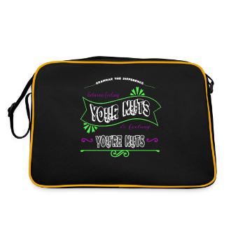 blagues écriture créative blogger cool génial - Sac Retro - noir/or - Dos