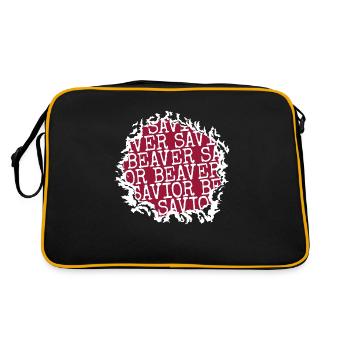 papas contre filles rencontres t-shirts animaux cadeau - Sac Retro - noir/or - Dos