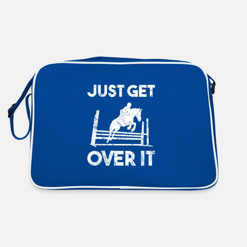 Just Get Over It Show Jumping Rider Retro Bag