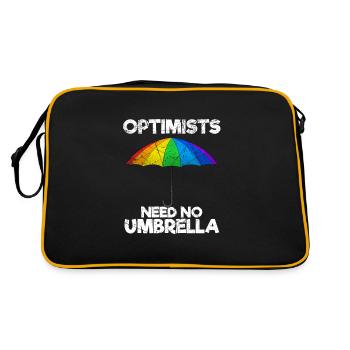 Optimists Need No Umbrella Optimisten - Retro Bag - black/gold - Back