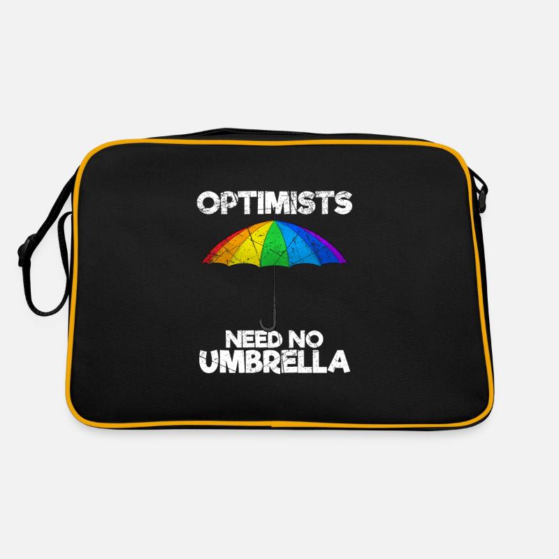 Optimists Need No Umbrella Optimisten Retro Tasche