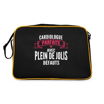 cardiologue parfaite / humour cardiologue - Sac Retro - noir/or - Dos