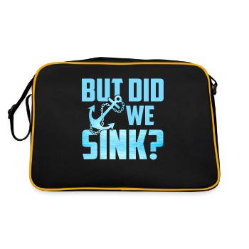 But Did We Sink - Retro Bag - black/gold - Back