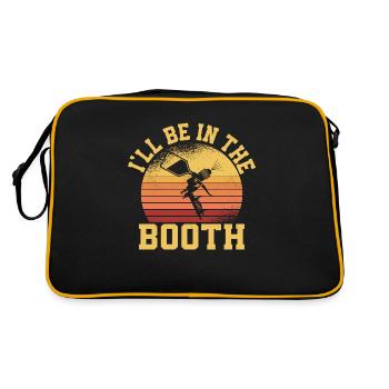 I'll Be In The Booth Auto Body Painter Technician - Retro Bag - black/gold - Back