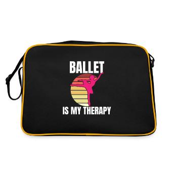 Le ballet est ma thérapie Ballet Danseuse Ballerine - Sac Retro - noir/or - Dos