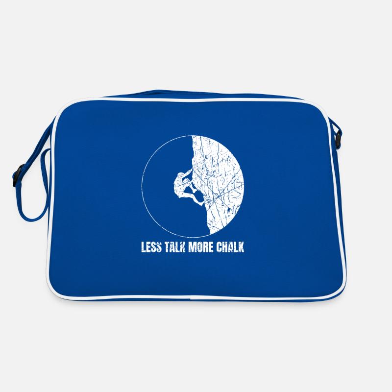 Moins parler Plus de craie Escalade de bloc Sac Retro