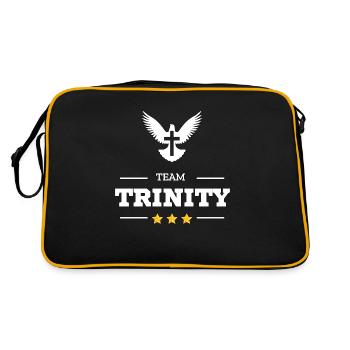 TEAM TRINITY - Retro Bag - black/gold - Back