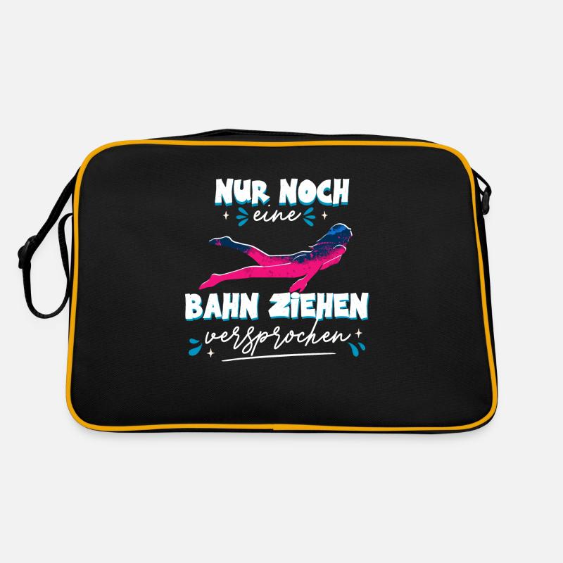 Nur noch eine Bahn versprochen Wassersport Retro Tasche