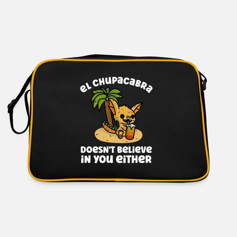 El Chupacabra glaubt auch nicht an Kryptiden Retro Tasche