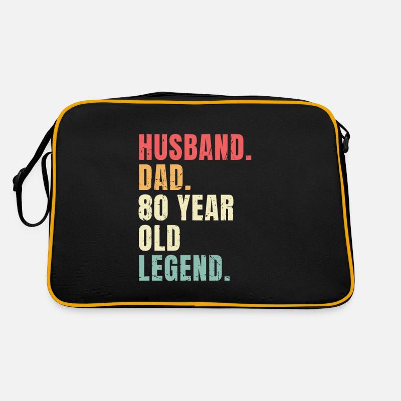 Husband Dad 80 Years Legend Vintage Retro Bag