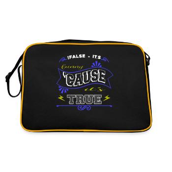 Informatics Nurse Girl Computer Science - Retro Bag - black/gold - Back