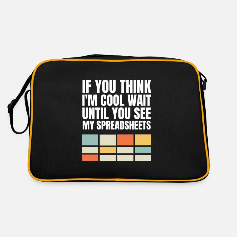 Drôle d’actuaire statisticien Feuilles de calcul Sac Retro