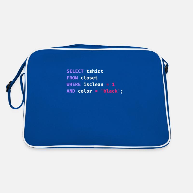 Programmer Database Science Software Coder Funny Retro Bag