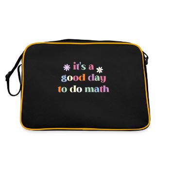 C’est une bonne journée pour faire des mathématiques drôle de retour à l’école - Sac Retro - noir/or - Dos