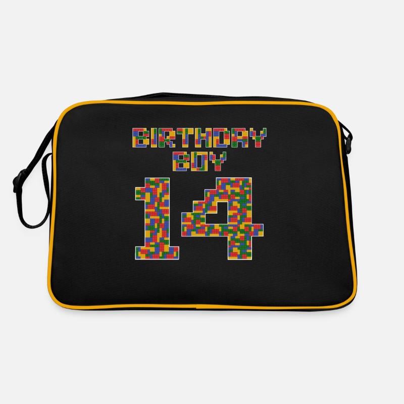Mignon 14th Birthday Gift 14 ans Bâtiment en bloc Sac Retro