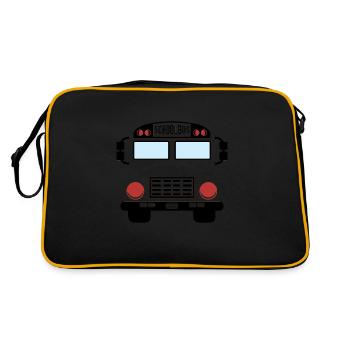 Costume d’autobus scolaire drôle Chauffeur d’autobus scolaire jaune - Sac Retro - noir/or - Dos