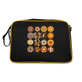 African folklore - Retro Bag - black/gold - Back