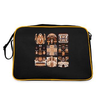 African folklore - Retro Bag - black/gold - Back