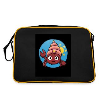 Hermit Crab Crab Seller - Retro Bag - black/gold - Back