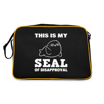 Drôle de jeu de mots animalier - Sac Retro - noir/or - Dos