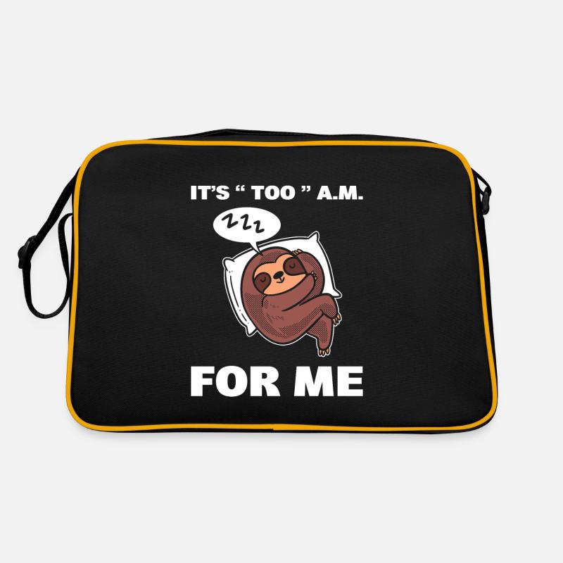 Sleeping sloth sleepyhead Retro Bag