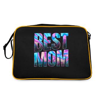 Meilleure fête des mères - Sac Retro - noir/or - Dos