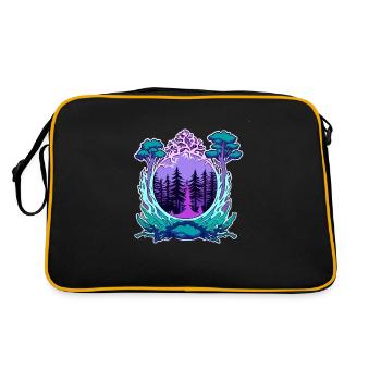 Window to Nature - Retro Bag - black/gold - Back