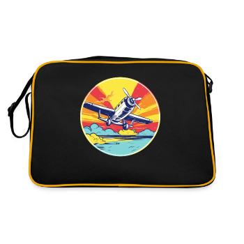 Avion de loisirs - Sac Retro - noir/or - Dos