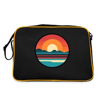 Coucher de soleil - Sac Retro - noir/or - Dos