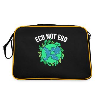 Eco Pas Ego Ecologiste - Sac Retro - noir/or - Dos