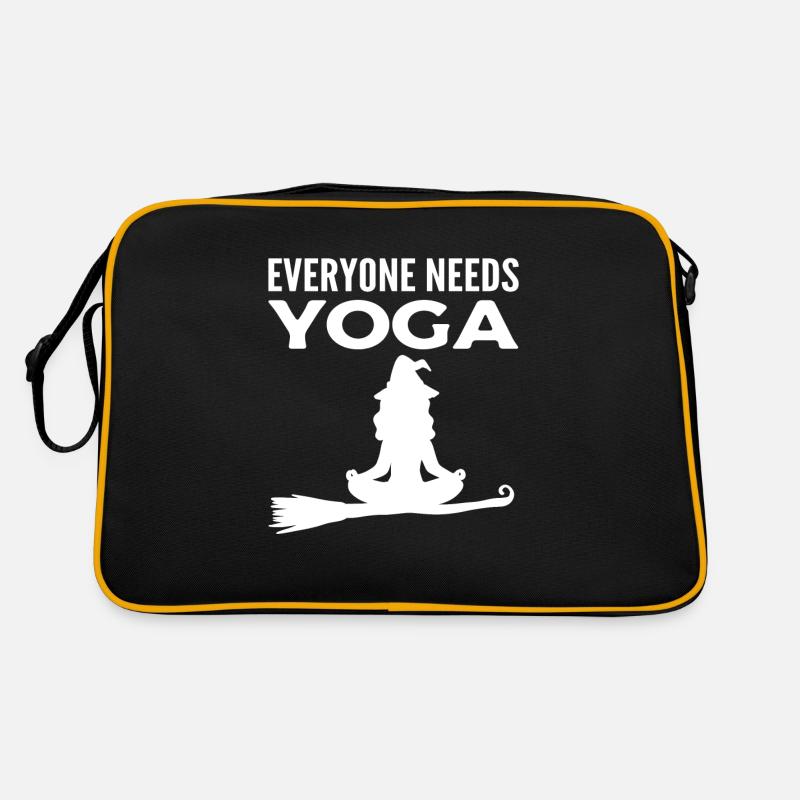 Sorcière méditant professeur de yoga Sac Retro