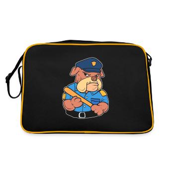 Policier canin Officier - Sac Retro - noir/or - Dos