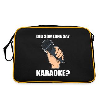 Diva amateur de karaoké - Sac Retro - noir/or - Dos