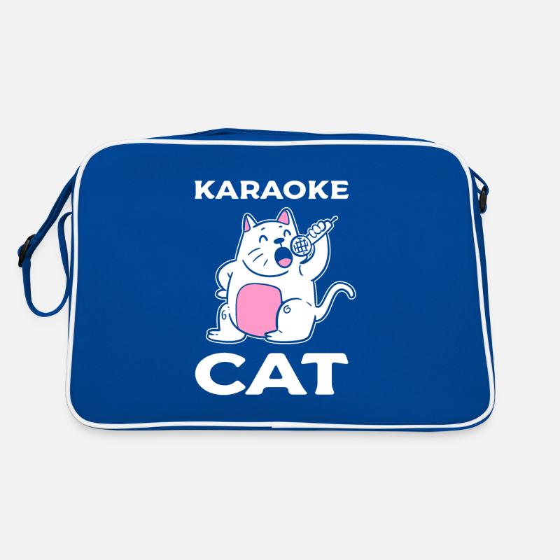 Karaoke Cat Singer Retro Bag