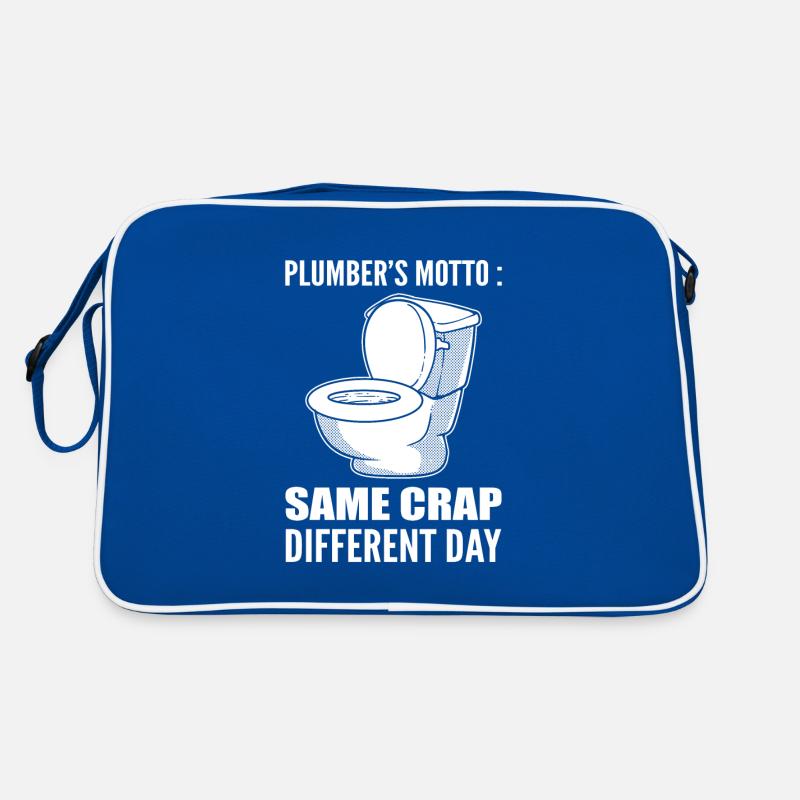 Lustiger Klempner Retro Tasche