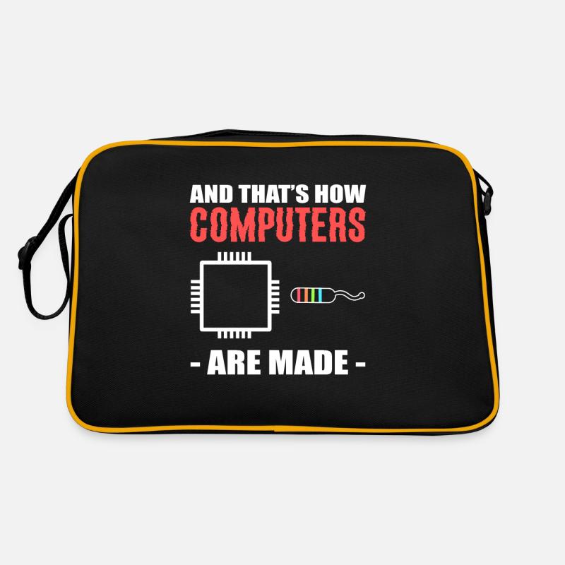 And That's How Computers Are Made Techniker Retro Tasche