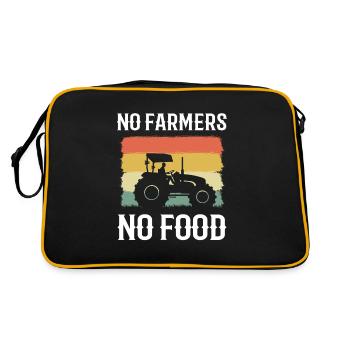 Pas d’agriculteurs Pas de nourriture Landwirte - Sac Retro - noir/or - Dos