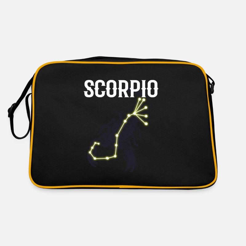 Astrologie Scorpion - Sac Retro - noir/or