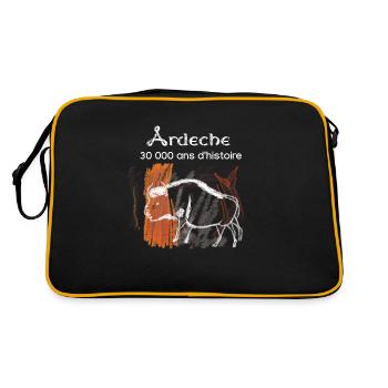 Ardeche chauvet 1 - Sac Retro - noir/or - Dos